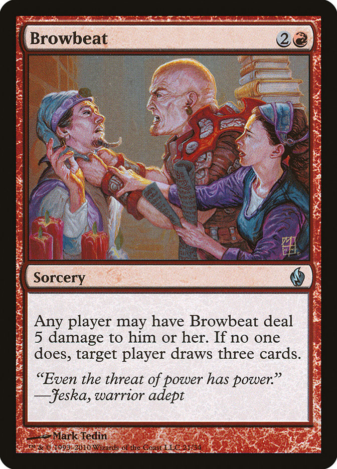 Browbeat [Premium Deck Series: Fire and Lightning] - The Mythic Store | 24h Order Processing