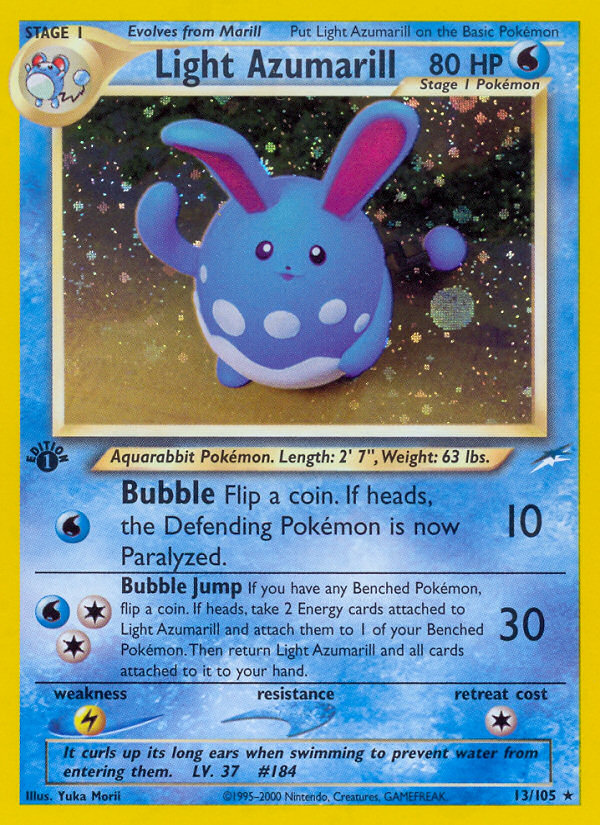 Light Azumarill (13/105) [Neo Destiny 1st Edition] - The Mythic Store | 24h Order Processing