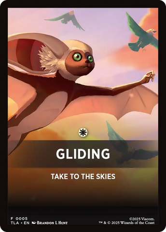Gliding Theme Card [Avatar: The Last Airbender Tokens] - The Mythic Store | 24h Order Processing