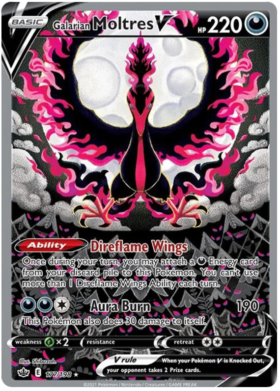 Galarian Moltres V (177/198) [Sword & Shield: Chilling Reign] - The Mythic Store | 24h Order Processing