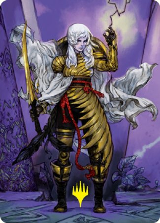 The Wandering Emperor 1 Art Card (Gold-Stamped Signature) [Kamigawa: Neon Dynasty Art Series] - The Mythic Store | 24h Order Processing