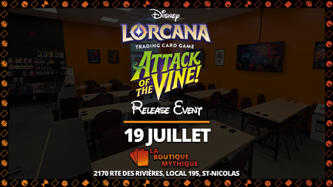 Lévis | Attack of the Vine Prerelease | Lorcana | Sealed Deck | 2026-07-19 | 12:00:00 - The Mythic Store | 24h Order Processing