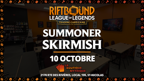 Lévis | Vendetta Summoner Skirmish | Riftbound | Constructed | | 2026-10-10 | 10:00:00 - The Mythic Store | 24h Order Processing