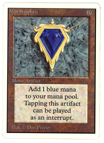 Mox Sapphire [Unlimited Edition] - Signed Scan 10035 - The Mythic Store | 24h Order Processing