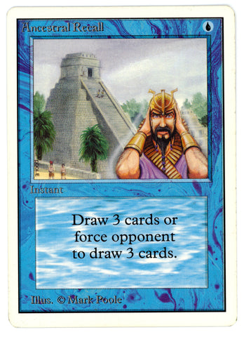 Ancestral Recall [Unlimited Edition] - Scan 10037 - The Mythic Store | 24h Order Processing