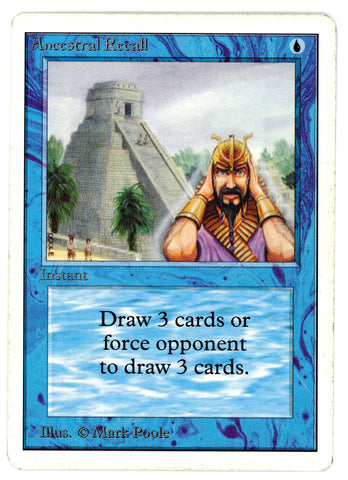 Ancestral Recall [Unlimited Edition] - Scan 10039 - The Mythic Store | 24h Order Processing