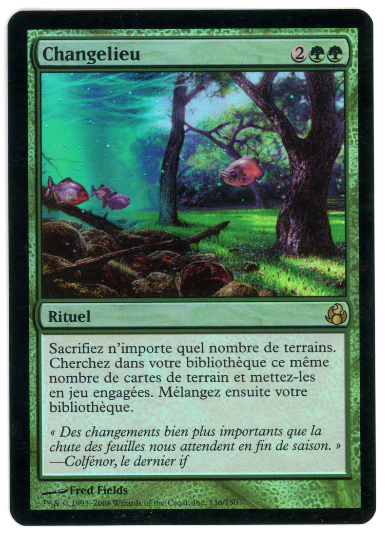 Scapeshift (French Moderately Played Foil) [Morningtide] - Scan 10468