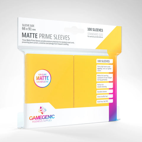 GameGenic Matte Prime Sleeves (100) - The Mythic Store | 24h Order Processing