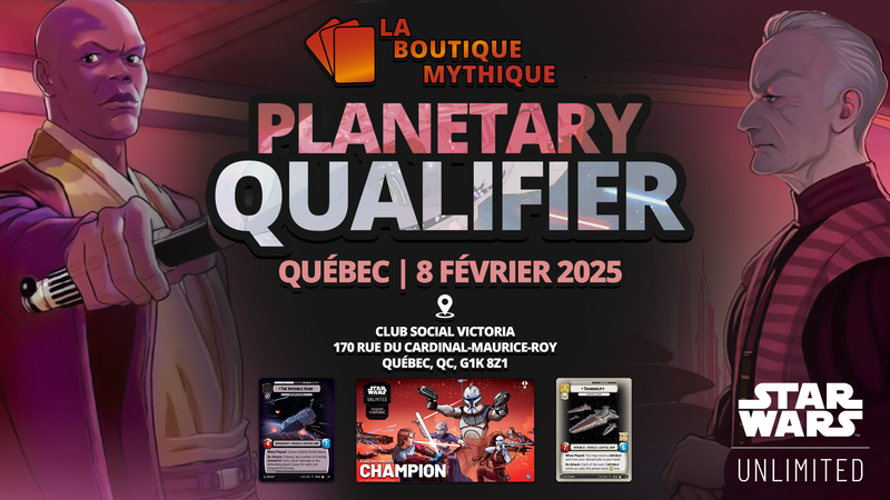 Star Wars: Unlimited Planetary Qualifier - Set 3 - The Mythic Store | 24h Order Processing