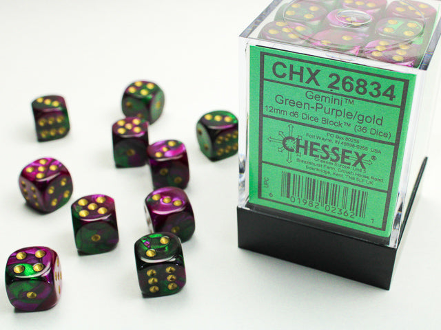 Gemini 12mm D6 (36 dice) - The Mythic Store | 24h Order Processing