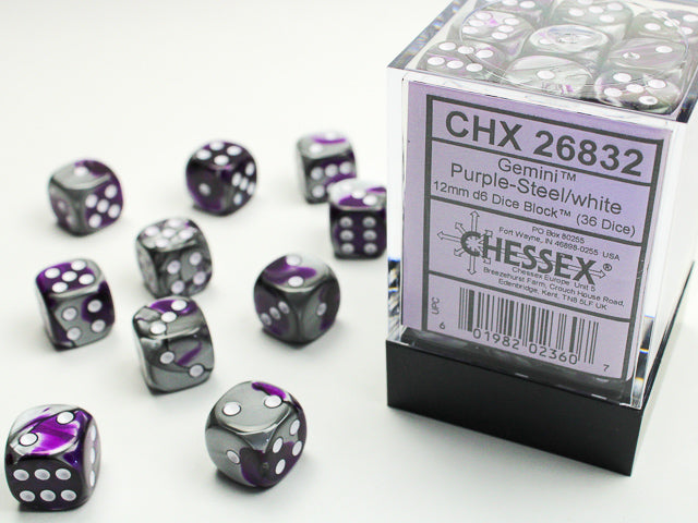 Gemini 12mm D6 (36 dice) - The Mythic Store | 24h Order Processing