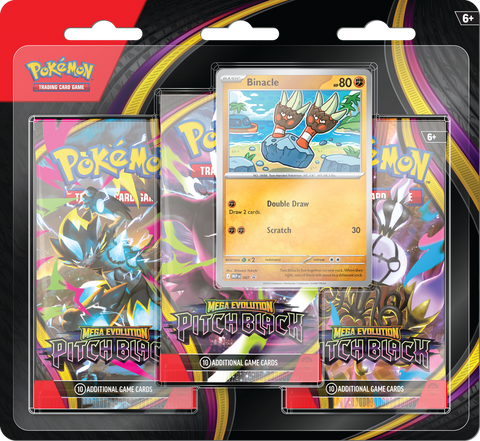 Mega Evolution Pitch Black - 3-Pack Blister - The Mythic Store | 24h Order Processing
