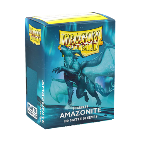 Dragon Shield Matte Sparkles Sleeve - Amazonite 100ct - The Mythic Store | 24h Order Processing