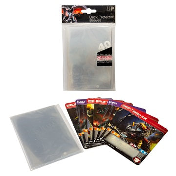 Clear Oversized Deck Protectors (40ct) - The Mythic Store | 24h Order Processing