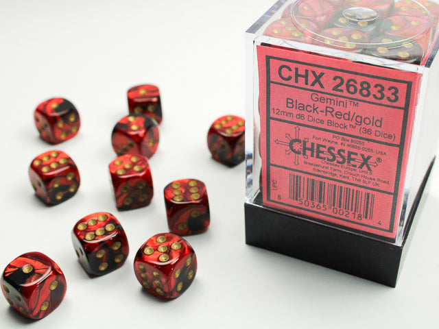 Gemini 12mm D6 (36 dice) - The Mythic Store | 24h Order Processing