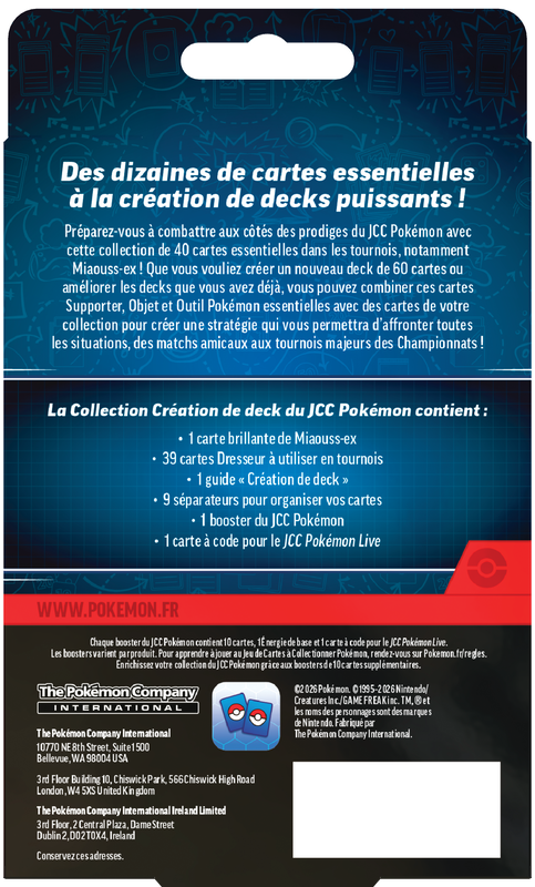 Pokemon Deck Crafter's Collection (FR) - Miaouss EX (FR)