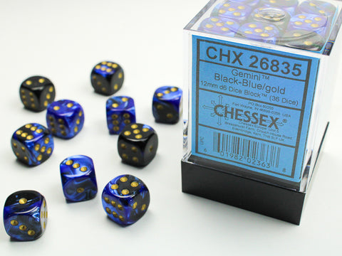 Gemini 12mm D6 (36 dice) - The Mythic Store | 24h Order Processing