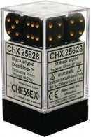 Opaque 16mm D6 (12 dice) - The Mythic Store | 24h Order Processing