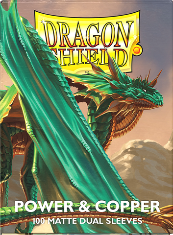 Dragon Shield Matte Dual Sleeve - Power and Copper - The Mythic Store | 24h Order Processing