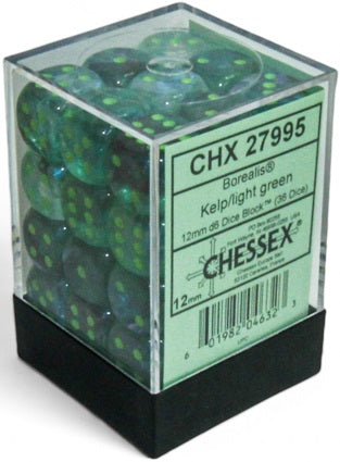 Borealis 12mm D6 (36 dice) - The Mythic Store | 24h Order Processing