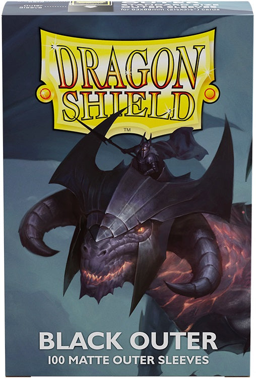 Dragon Shield Outer Sleeve - Matte Black - The Mythic Store | 24h Order Processing