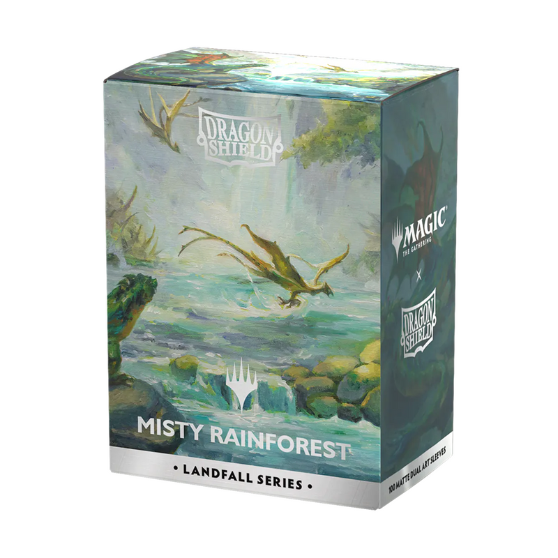 Dragon Shield Matte Dual Sleeve - Magic Landfall Series - Misty Rainforest - The Mythic Store | 24h Order Processing