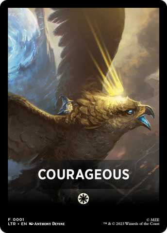 Courageous Theme Card [The Lord of the Rings: Tales of Middle-Earth Tokens] - The Mythic Store | 24h Order Processing