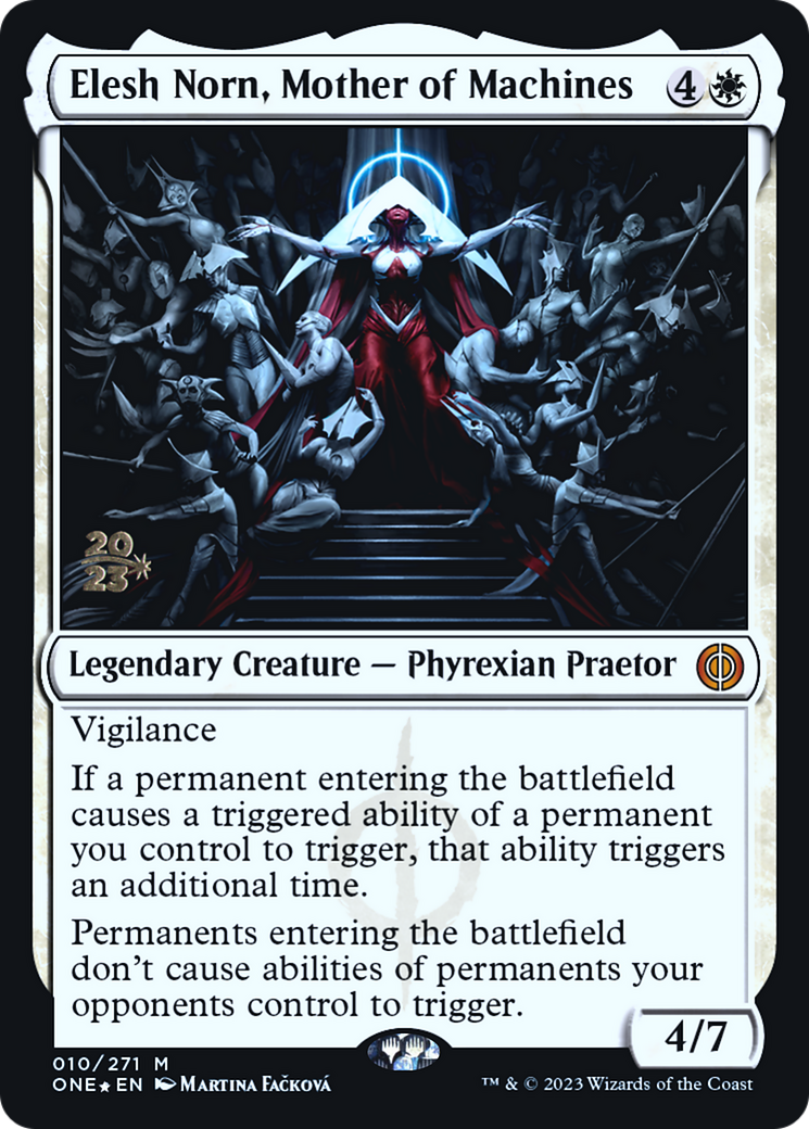 Elesh Norn, Mother of Machines [Phyrexia: All Will Be One Prerelease Promos] - The Mythic Store | 24h Order Processing