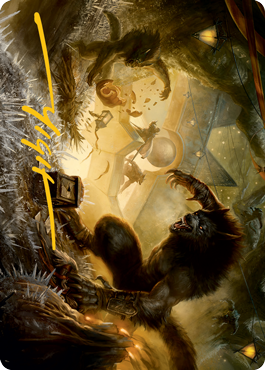 Storm the Festival Art Card (Gold-Stamped Signature) [Innistrad: Midnight Hunt Art Series] - The Mythic Store | 24h Order Processing