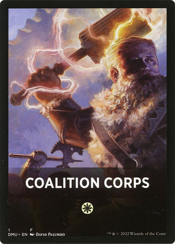Coalition Corps Theme Card [Dominaria United Tokens] - The Mythic Store | 24h Order Processing