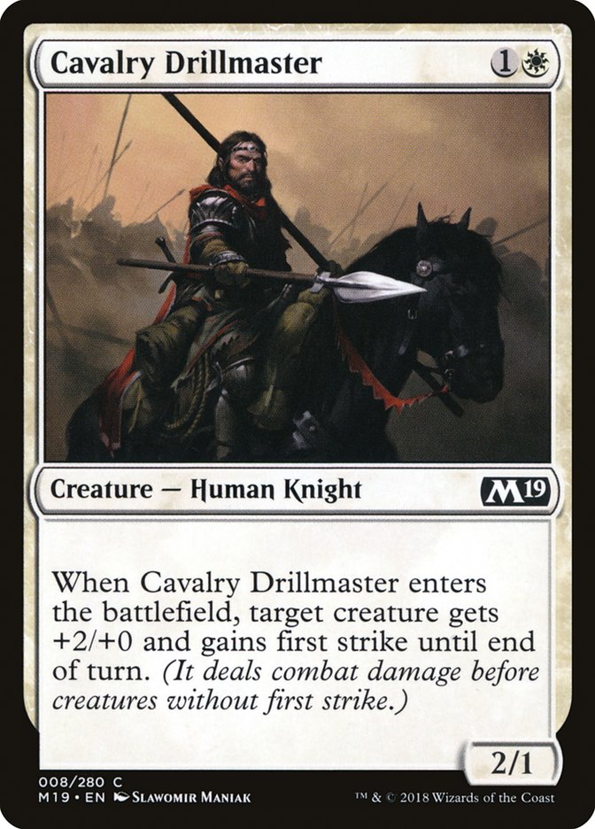 Cavalry Drillmaster [Core Set 2019] - The Mythic Store | 24h Order Processing