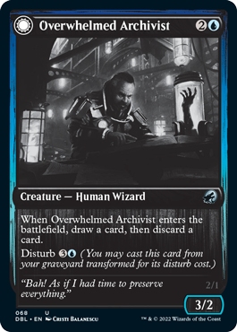 Overwhelmed Archivist // Archive Haunt [Innistrad: Double Feature] - The Mythic Store | 24h Order Processing