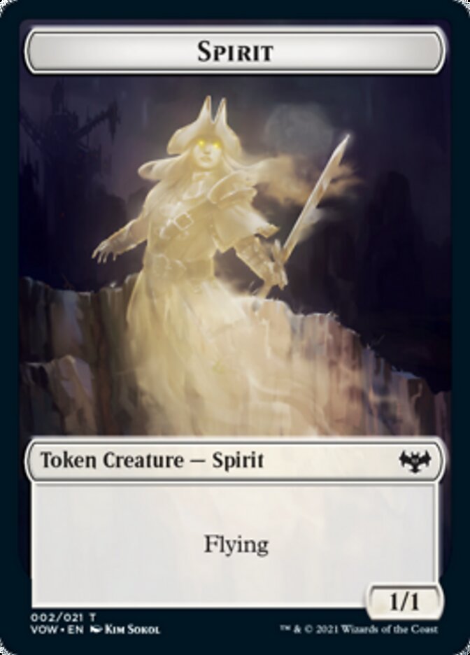 Spirit Token (002) [Innistrad: Crimson Vow Tokens] - The Mythic Store | 24h Order Processing