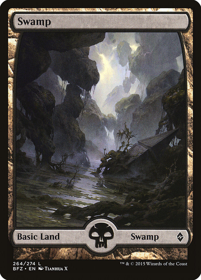 Swamp (264) (Full Art) [Battle for Zendikar] - The Mythic Store | 24h Order Processing