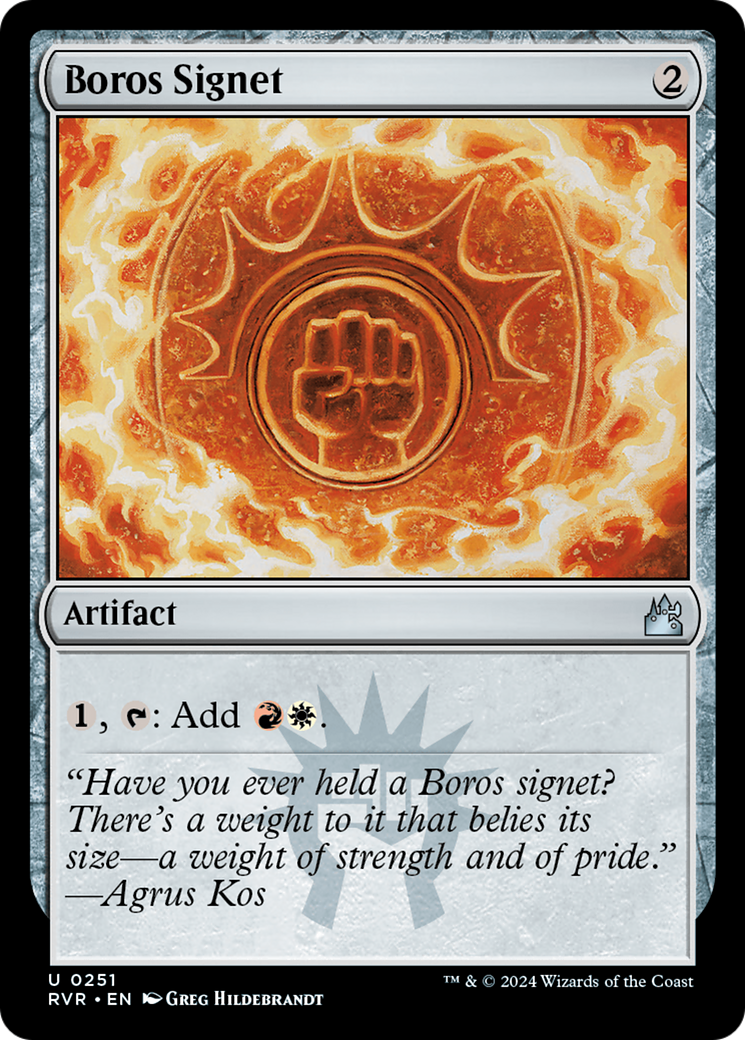 Boros Signet [Ravnica Remastered] - The Mythic Store | 24h Order Processing