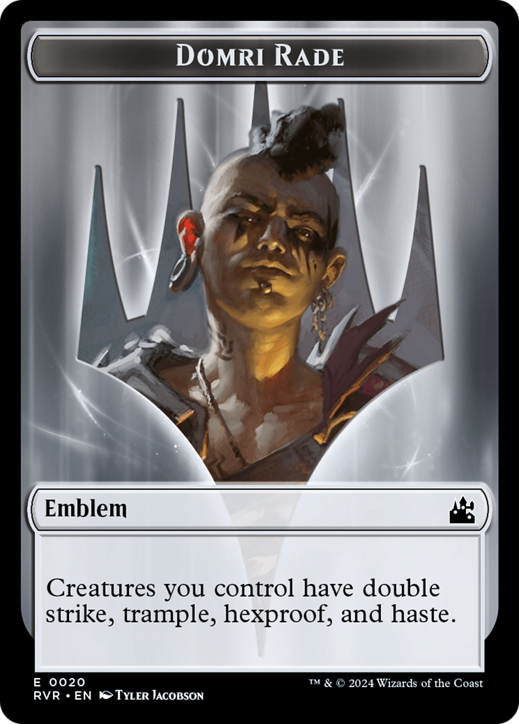 Goblin (0008) // Emblem - Domri Rade Double-Sided Token [Ravnica Remastered Tokens] - The Mythic Store | 24h Order Processing