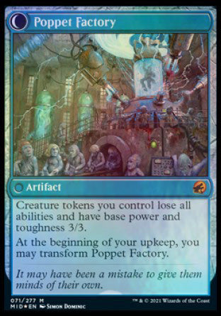 Poppet Stitcher // Poppet Factory [Innistrad: Midnight Hunt Prerelease Promos] - The Mythic Store | 24h Order Processing