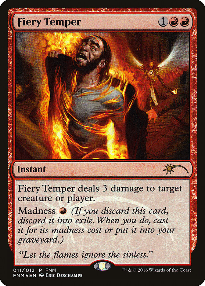 Fiery Temper [Friday Night Magic 2016] - The Mythic Store | 24h Order Processing
