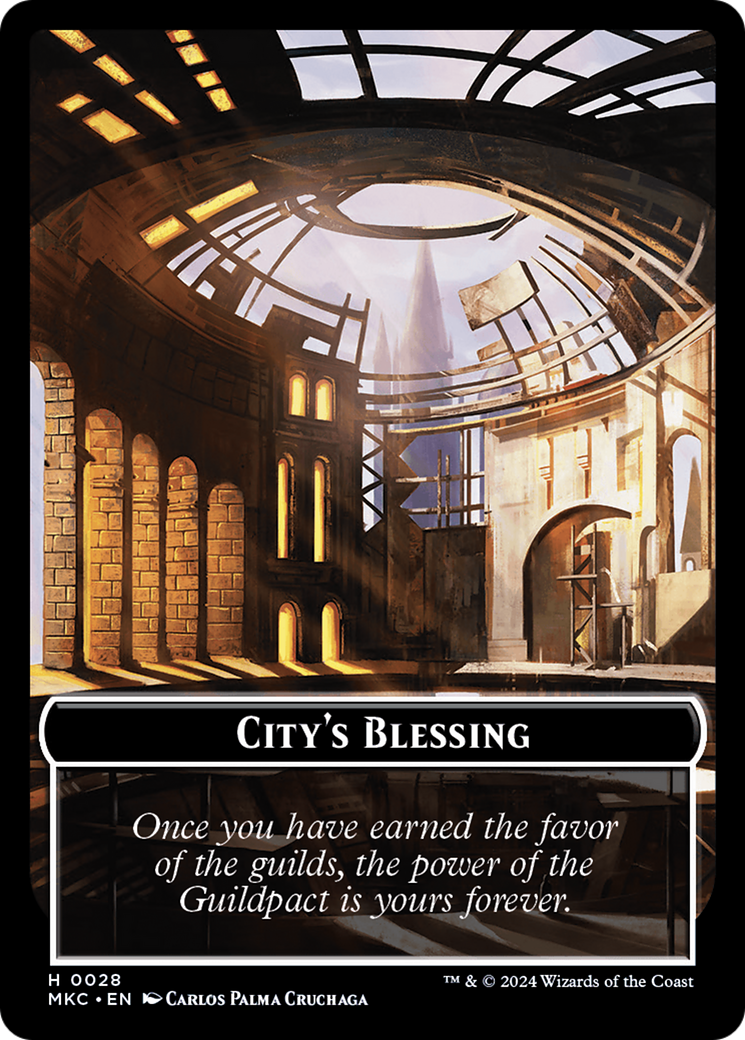 City's Blessing // Zombie Double-Sided Token [Murders at Karlov Manor Commander Tokens] - The Mythic Store | 24h Order Processing