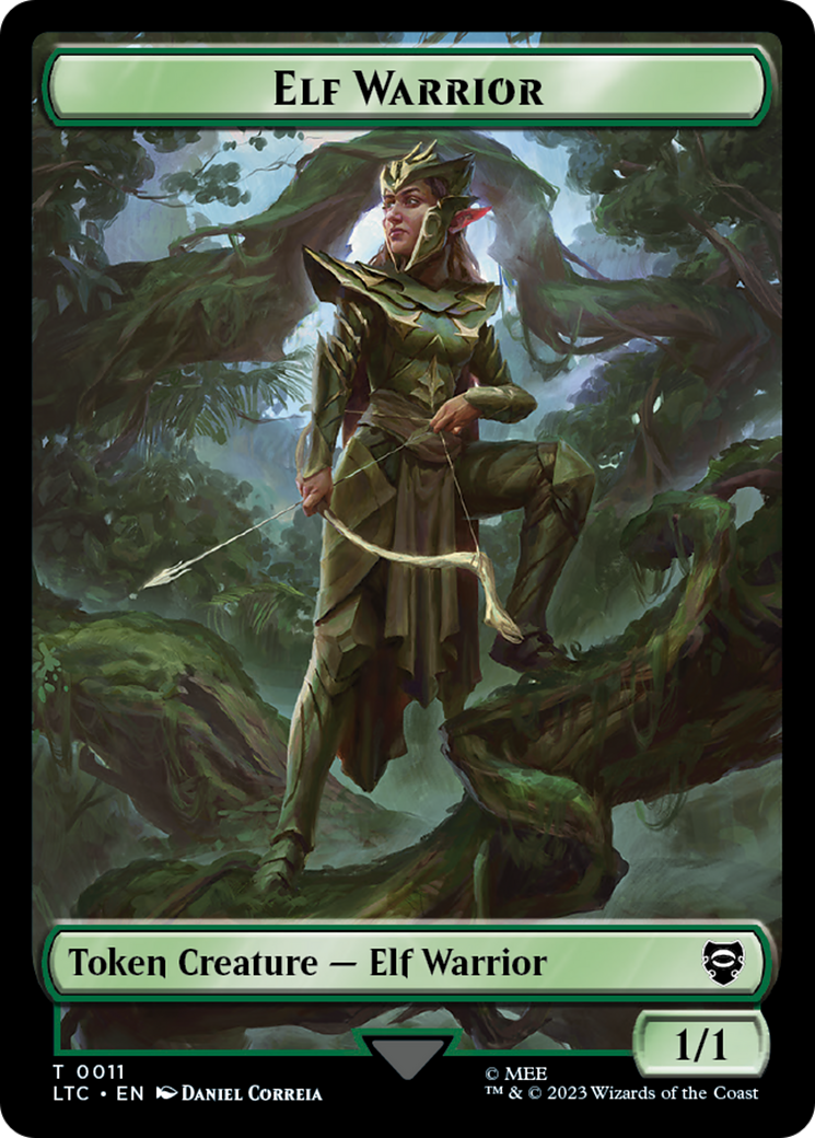 Elf Warrior // Insect Double Sided Token [The Lord of the Rings: Tales of Middle-Earth Commander Tokens] - The Mythic Store | 24h Order Processing