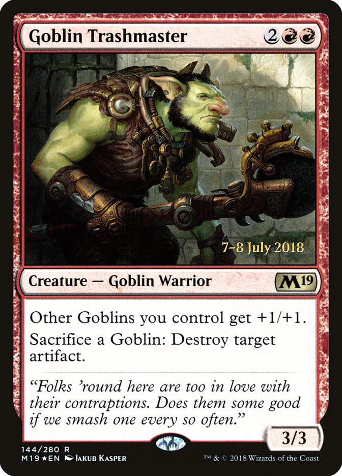 Goblin Trashmaster [Core Set 2019 Prerelease Promos] - The Mythic Store | 24h Order Processing