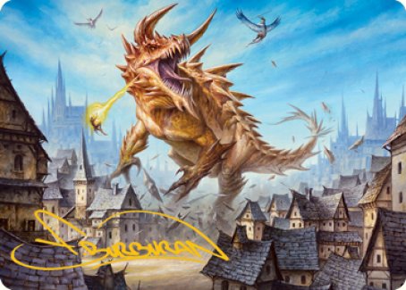 Tarrasque Art Card (Gold-Stamped Signature) [Dungeons & Dragons: Adventures in the Forgotten Realms Art Series] - The Mythic Store | 24h Order Processing