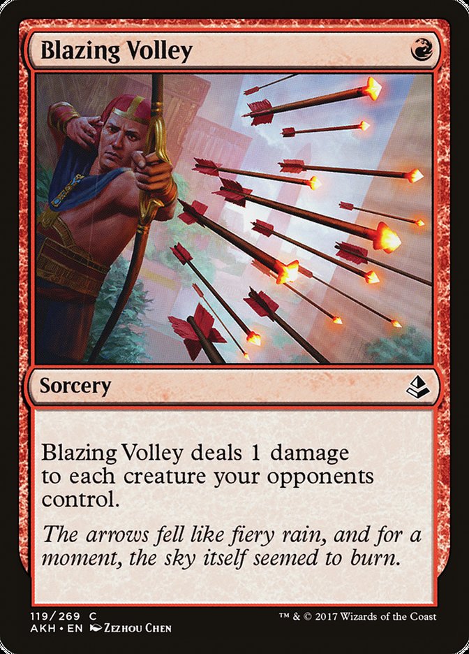 Blazing Volley [Amonkhet] - The Mythic Store | 24h Order Processing