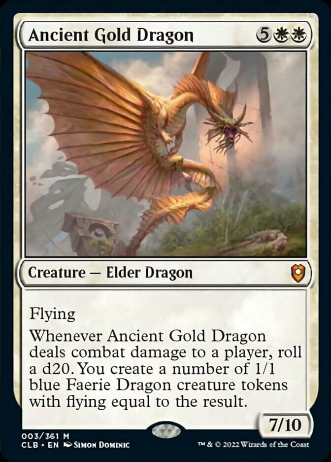 Ancient Gold Dragon [Commander Legends: Battle for Baldur's Gate] - The Mythic Store | 24h Order Processing