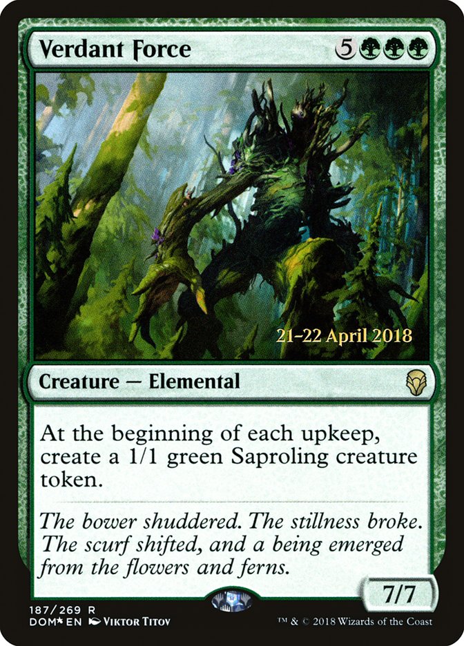 Verdant Force [Dominaria Prerelease Promos] - The Mythic Store | 24h Order Processing