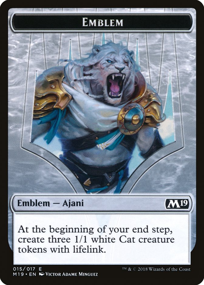 Ajani, Adversary of Tyrants Emblem [Core Set 2019 Tokens] - The Mythic Store | 24h Order Processing