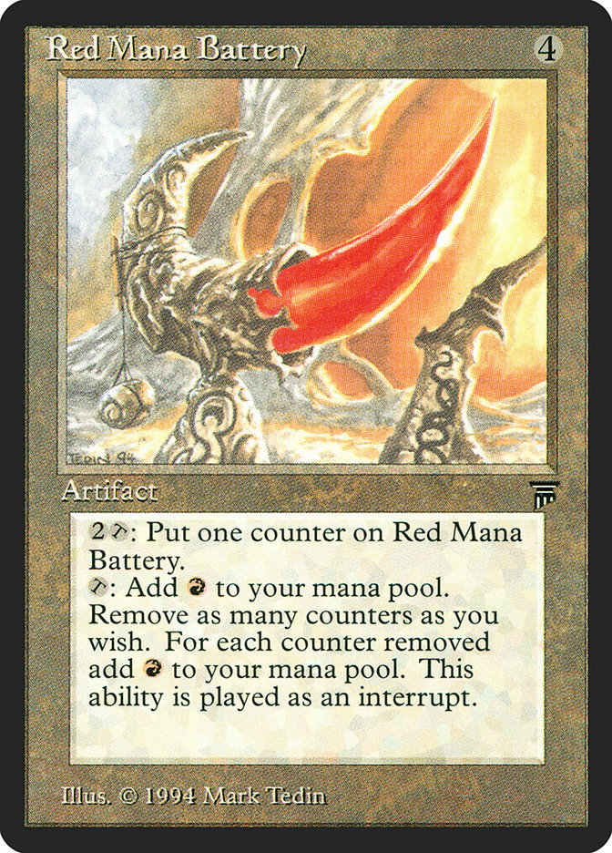 Red Mana Battery [Legends] - The Mythic Store | 24h Order Processing