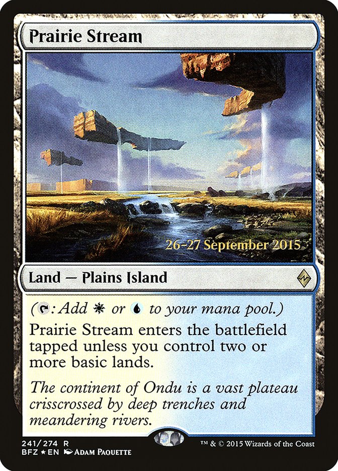 Prairie Stream [Battle for Zendikar Prerelease Promos] - The Mythic Store | 24h Order Processing