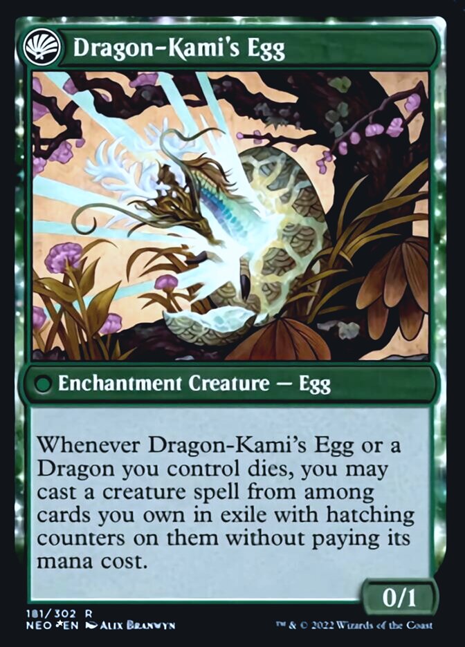 The Dragon-Kami Reborn // Dragon-Kami's Egg [Kamigawa: Neon Dynasty Prerelease Promos] - The Mythic Store | 24h Order Processing