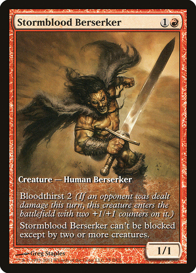 Stormblood Berserker (Extended Art) [Magic 2012 Promos] - The Mythic Store | 24h Order Processing